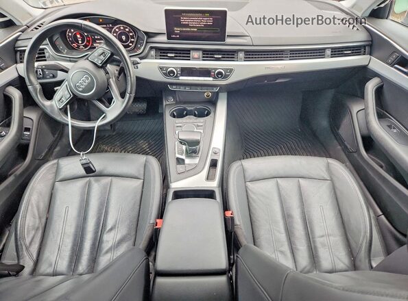 WAUENAF4XHN006598 2017 AUDI A4 Blue Dashboard view