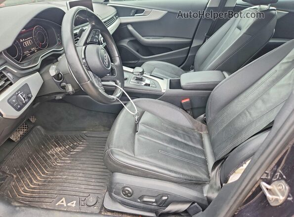 WAUENAF4XHN006598 2017 AUDI A4 Blue Front interior view