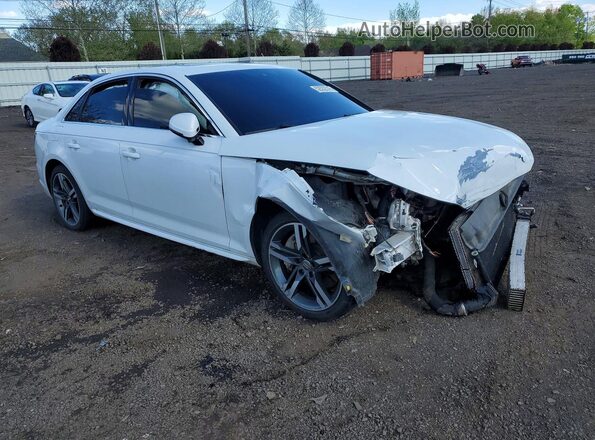WAUENAF4XJN017753 2018 AUDI A4 Белый Передняя правая четверть