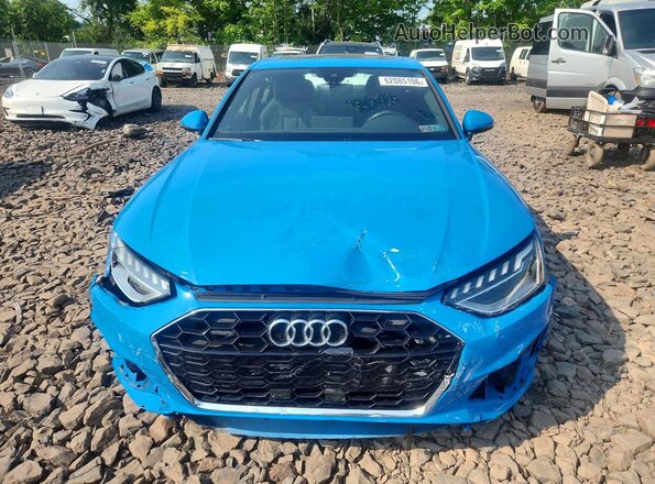 WAUENAF4XLA061469 2020 AUDI A4 Blue Вид спереду