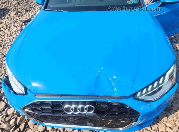 WAUENAF4XLA061469 2020 AUDI A4 Blue Вид задньої частини салону