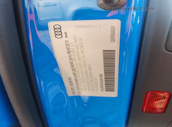WAUENAF4XLA061469 2020 AUDI A4 Blue Вид підкапотного простору