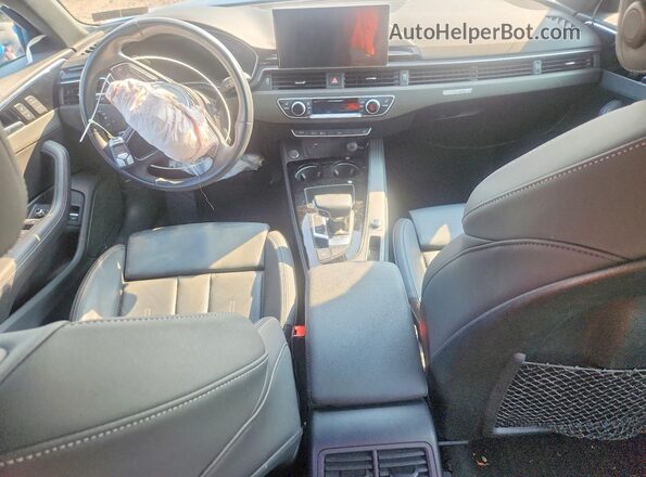 WAUENAF4XLA061469 2020 AUDI A4 Blue Вид панелі приладів