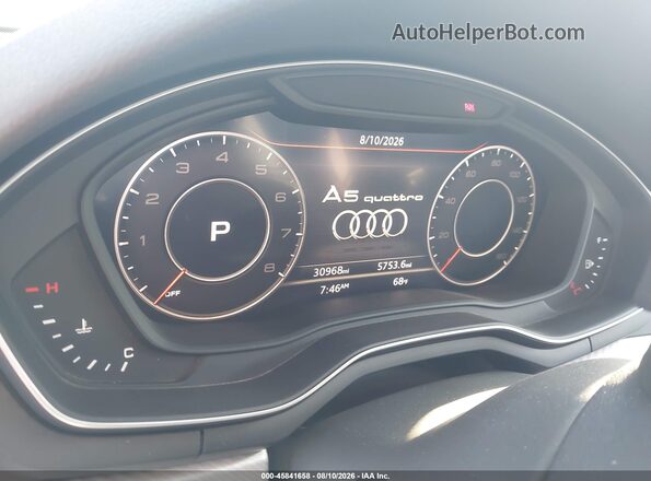 WAUENCF52KA070685 2019 AUDI A5 Gray Rear seats view