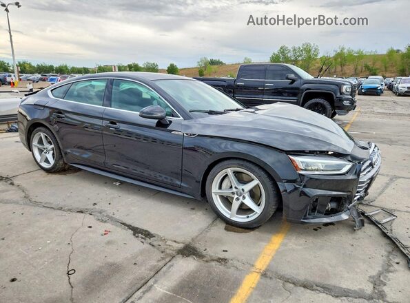 WAUENCF54JA092976 2018 AUDI A5 Черный Передняя правая четверть