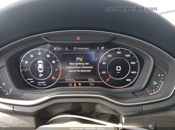 WAUENCF55JA044032 2018 AUDI A5 Gray Widok tylnych siedzeń