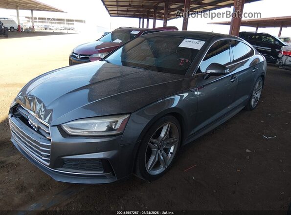 WAUENCF57JA008343 2018 AUDI A5 Silver წინა მარცხენა ხედი სამი მეოთხედიდან