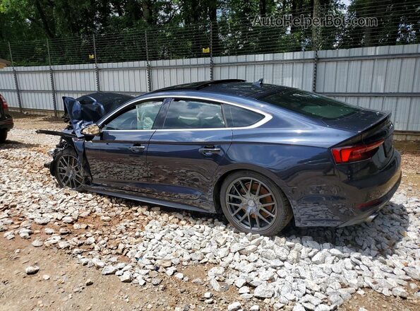 WAUENCF59JA015102 2018 AUDI A5 Blue Trasero izquierdo