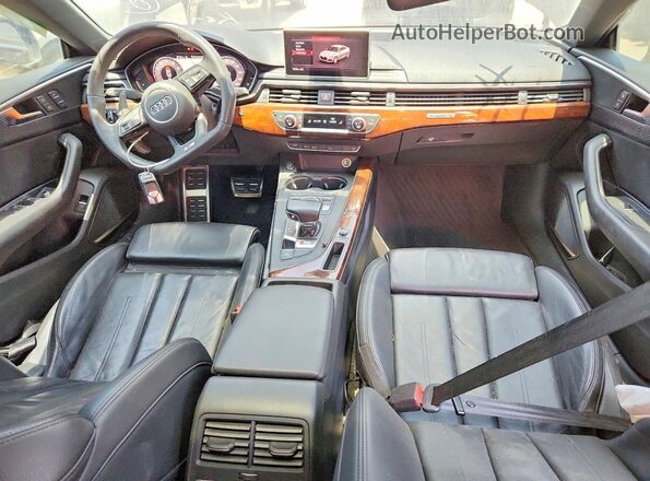 WAUENCF59JA024589 2018 AUDI A5 Black წინა პანელის ხედი