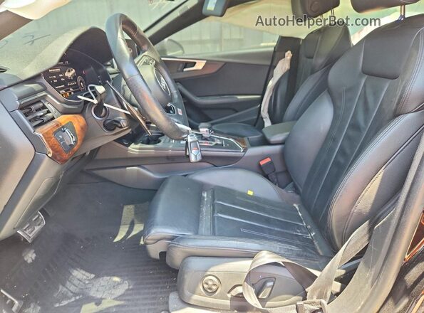 WAUENCF59JA024589 2018 AUDI A5 Black წინა სალონის ხედი