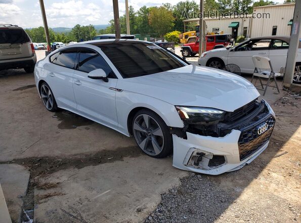 WAUFACF52MA009744 2021 AUDI A5 Белый Передняя правая четверть