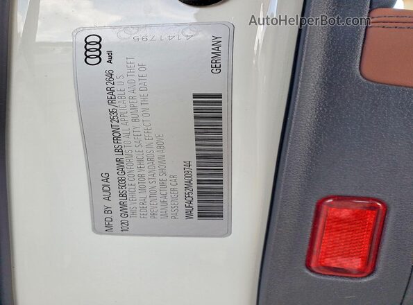 WAUFACF52MA009744 2021 AUDI A5 Белый Вид подкапотного пространства