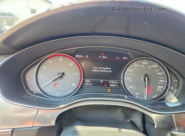 WAUFFAFC1JN026513 2018 AUDI S6 Черный Вид щитка приборов