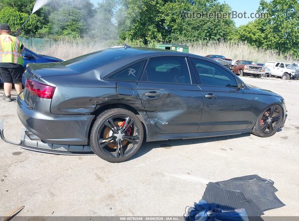 WAUFFAFC2JN034913 2018 AUDI S6 Gray უკანა სალონის ხედი
