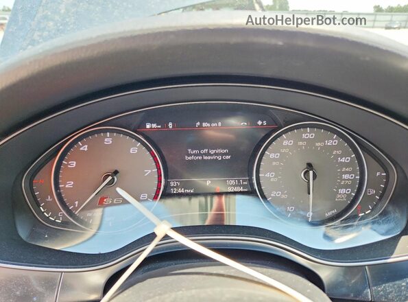 WAUFFAFC8HN064069 2017 AUDI S6 Gray Instrument cluster view