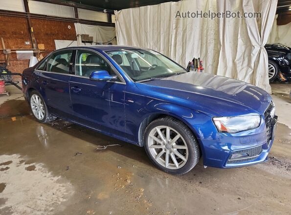 WAUFFAFL0GA004020 2016 AUDI A4 Синий Передняя правая четверть