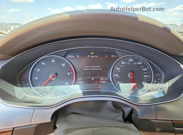 WAUFGAFC2GN013274 2016 AUDI A6 Gray Vista del cuadro de instrumentos