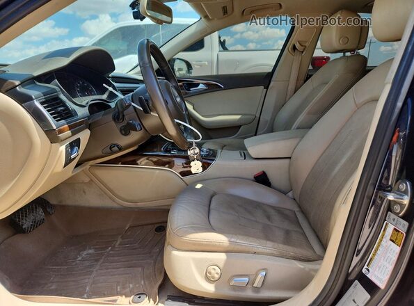 WAUFGAFC2GN013274 2016 AUDI A6 Gray Vista interior delantera