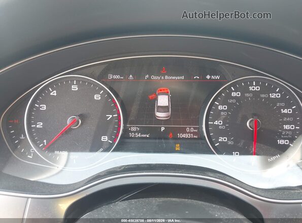 WAUFGAFCXGN005679 2016 AUDI A6 Черный Вид задних сидений
