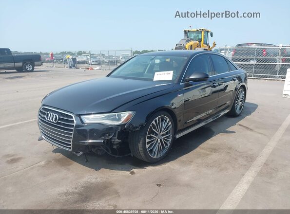 WAUFGAFCXGN005679 2016 AUDI A6 Черный Передняя левая четверть