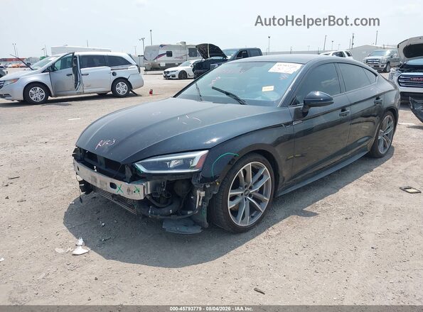 WAUFNCF50KA052366 2019 AUDI A5 Black Առջևի ձախ երեք քառորդ տեսարան