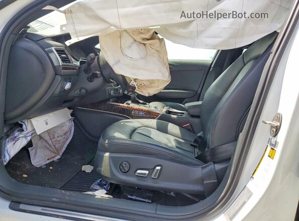 WAUG3AFC4JN112055 2018 AUDI A6 White წინა სალონის ხედი