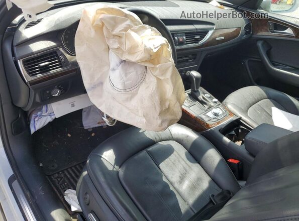 WAUG3AFC4JN112055 2018 AUDI A6 White წინა პანელის ხედი