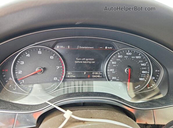 WAUG3AFC5JN027659 2018 AUDI A6 White Vista del cuadro de instrumentos