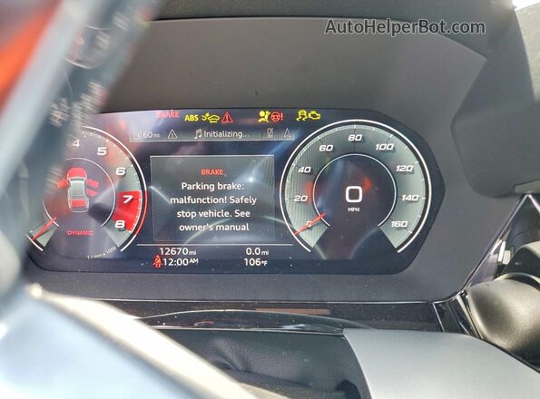 WAUG5DGY5TA032392 2026 AUDI S3 White ხელსაწყოთა პანელის ხედი