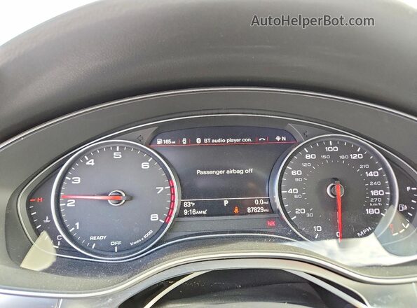 WAUG8AFC0HN101243 2017 AUDI A6 Silver Вид щитка приладів