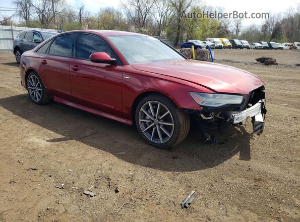 WAUG8AFC0JN051319 2018 AUDI A6 Burgundy წინა მარჯვენა