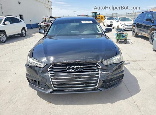 WAUG8AFC1JN028017 2018 AUDI A6 Black Front view