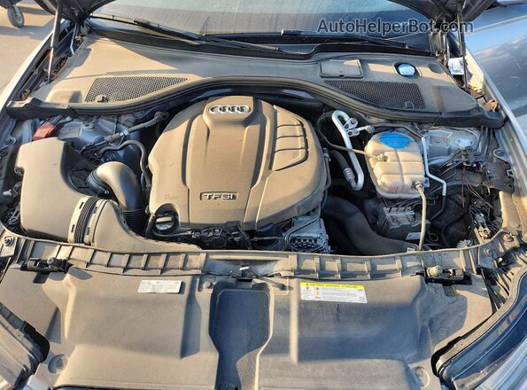 WAUG8AFC1JN059946 2018 AUDI A6 Gray Widok wnętrza z tyłu