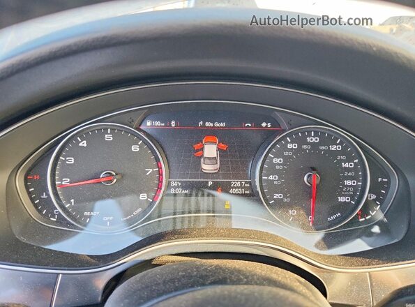 WAUG8AFC1JN059946 2018 AUDI A6 Gray Widok zestawu wskaźników