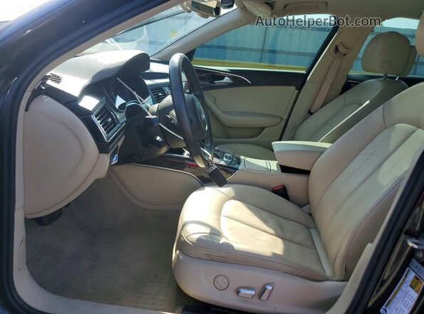 WAUG8AFC2JN105588 2018 AUDI A6 Black Front interior view