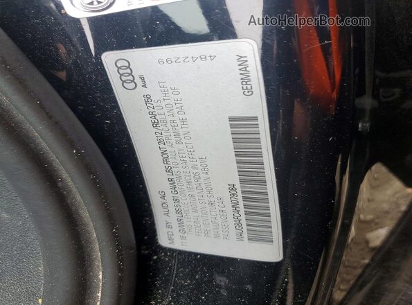 WAUG8AFC4HN079084 2017 AUDI A6 Black Շարժիչի բաժամունքի տեսք