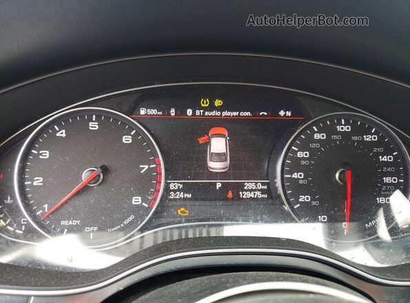 WAUG8AFC4HN079084 2017 AUDI A6 Black Սարքավորումների վահանակի տեսք