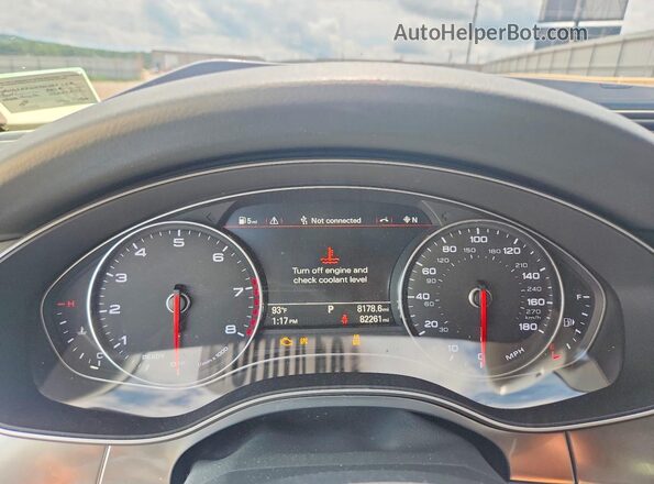 WAUG8AFC4JN095758 2018 AUDI A6 Silver Instrument cluster view