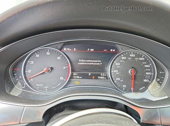 WAUG8AFC5HN125053 2017 AUDI A6 Black Vista del cuadro de instrumentos