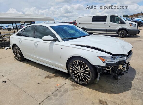WAUG8AFC6JN088794 2018 AUDI A6 Белый Передняя правая четверть