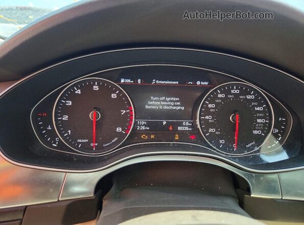 WAUG8AFC6JN088794 2018 AUDI A6 Белый Вид щитка приборов