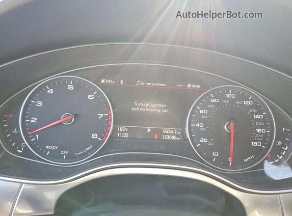 WAUG8AFC7JN026532 2018 AUDI A6 Серебряный Вид щитка приборов