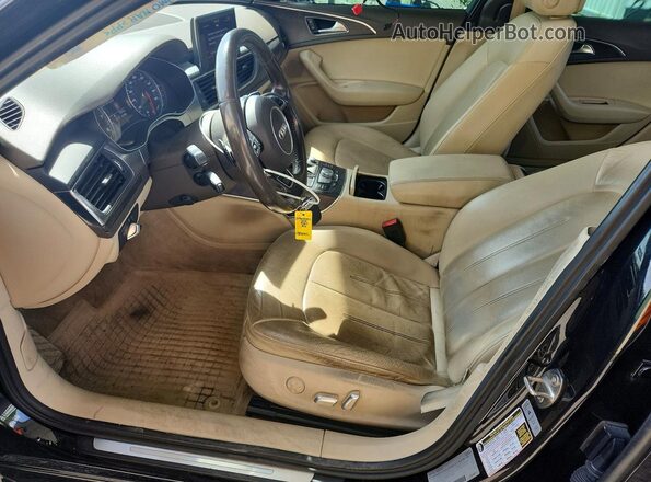 WAUG8AFC7JN049096 2018 AUDI A6 Black Widok wnętrza z przodu