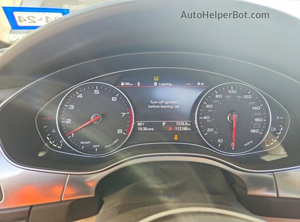 WAUG8AFC7JN049096 2018 AUDI A6 Black Widok zestawu wskaźników