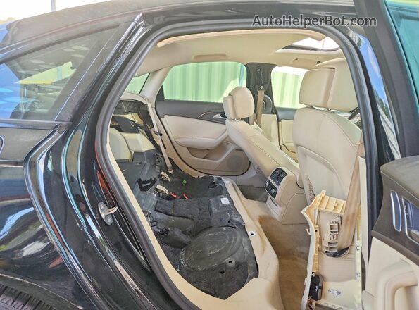 WAUG8AFC7JN049096 2018 AUDI A6 Black Widok tylnych siedzeń