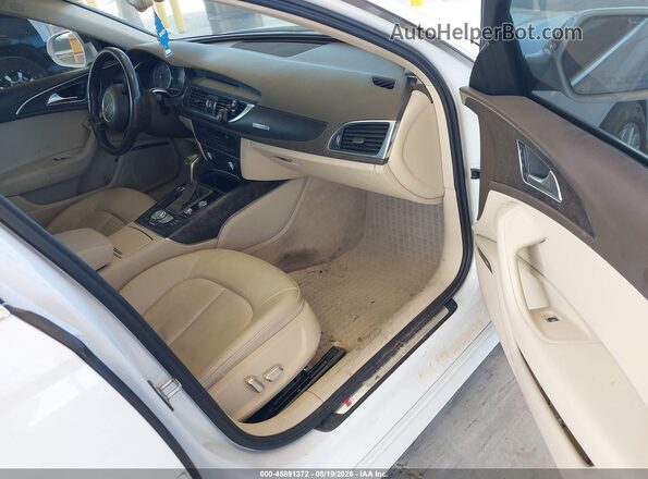 WAUG8AFCXHN051273 2017 AUDI A6 White წინა სალონის ხედი