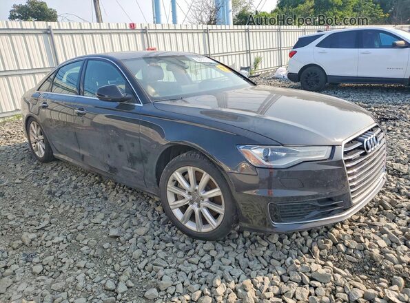 WAUGFAFC0GN008498 2016 AUDI A6 Черный Передняя правая четверть