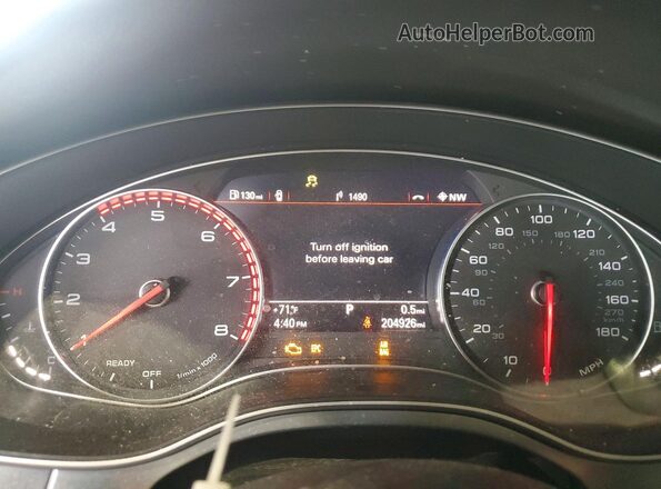 WAUGFAFC0GN010879 2016 AUDI A6 Silver Vista del cuadro de instrumentos