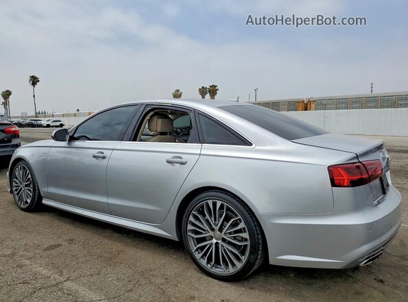 WAUGFAFC0GN024524 2016 AUDI A6 Gray Trasero izquierdo