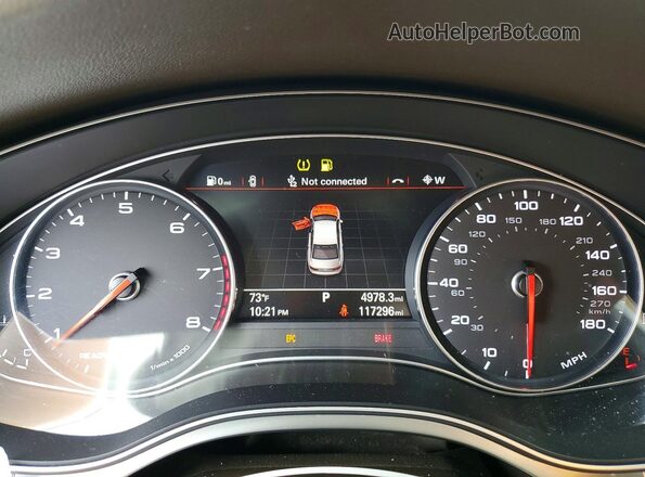 WAUGFAFC0GN024524 2016 AUDI A6 Gray Vista del cuadro de instrumentos